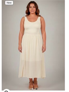 Avenue Cream Maxi Skirt
